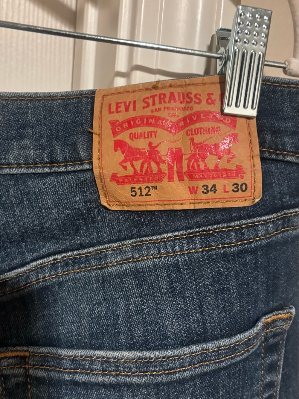 Levi's 512 Skinny Jeans in Medium Blue Denim